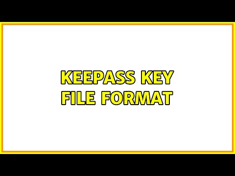 Keepass key file format