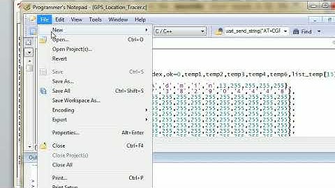 Using winavr software