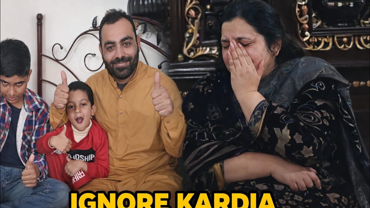 IGNORING MY WIFE GONE WRONG😃 Ro Ro Kar BURA  HAL HO GIA😱