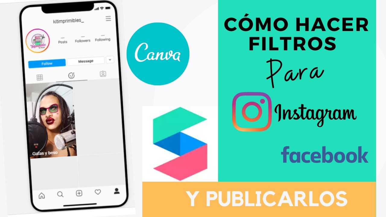 C贸mo hacer FILTROS para INSTAGRAM con CANVA - YouTube