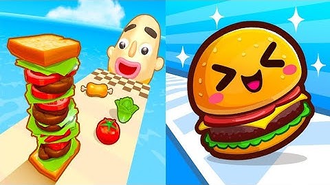 Sandwich Runner VS Food Run - All Levels Gameplay Android iOS Ep 1