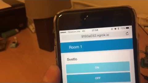 Light controlled with node-RED