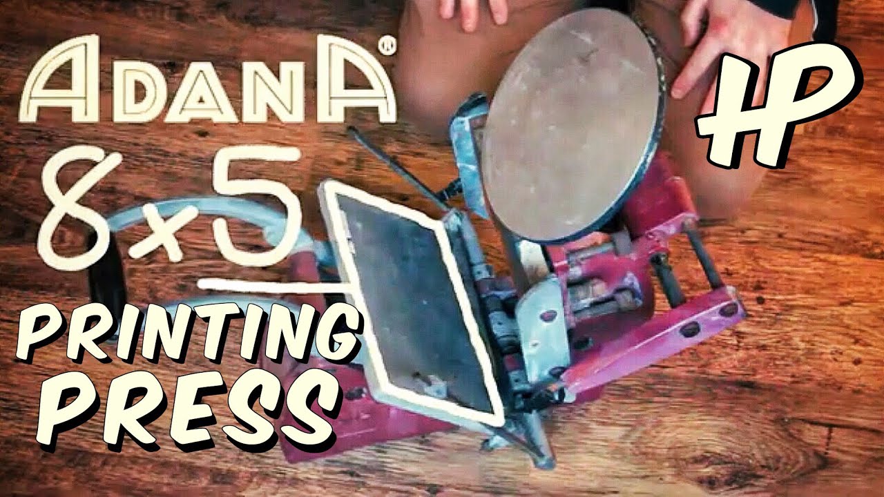 Adana 8x5 printing press, an epic thrift shop find. YouTube