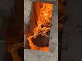 Watch how dangerous it is at this brick factory. They’re tossing heavy logs to fire the bricks,