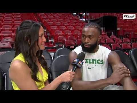 EXCLUSIVE INTERVIEW: Jaylen Brown talks with Abby Chin about Game 6; inspiration from 2004 Red Sox