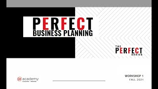 Perfect Business Planning Session 1: Fundamentals and Transactions