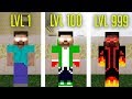 ⚠️YARAMAZ HEROBRİNE SEVİYELERİ! - Minecraft ⚠️