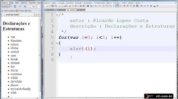 Universidade XTI - JavaScript - 19 - Estrutura de Loop for