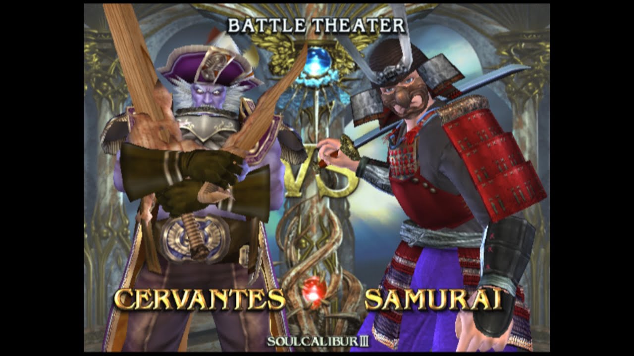 Soul Calibur III Battle Theater Cervantes Vs Samurai - YouTube