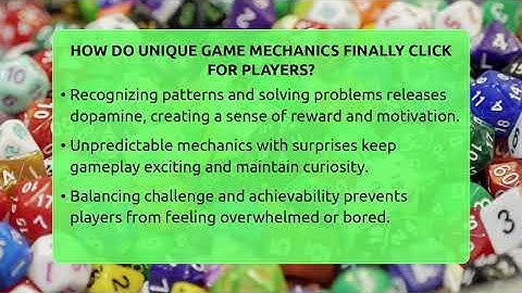 How Do Unique Game Mechanics Finally Click For Players? - Video Gamers Vault