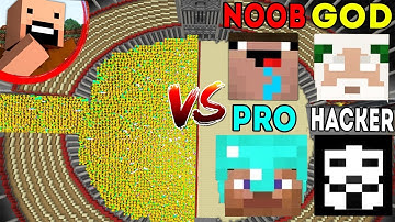 Minecraft Battle: Noob vs PRO vs HACKER vs GOD : SUPER GOD NOTCH APOCALYPSE Challenge - Animation