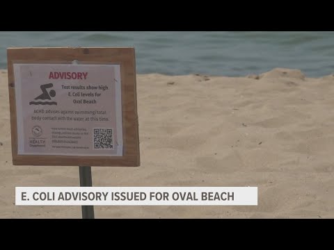 E. coli advisory issued for Oval Beach - YouTube