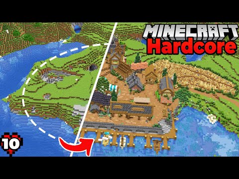 I BUILT a MEGA VILLAGE in HARDCORE MINECRAFT 1.18 SURVIVAL Let&rsquo;s Play (#10)