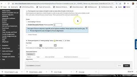Creating a Discussion Forum in Blackboard