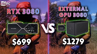 External GPU Benchmark RTX 3080 vs Aorus Gaming Box RTX 3080 EGPU 60fps 1080p | 1440p | 4k