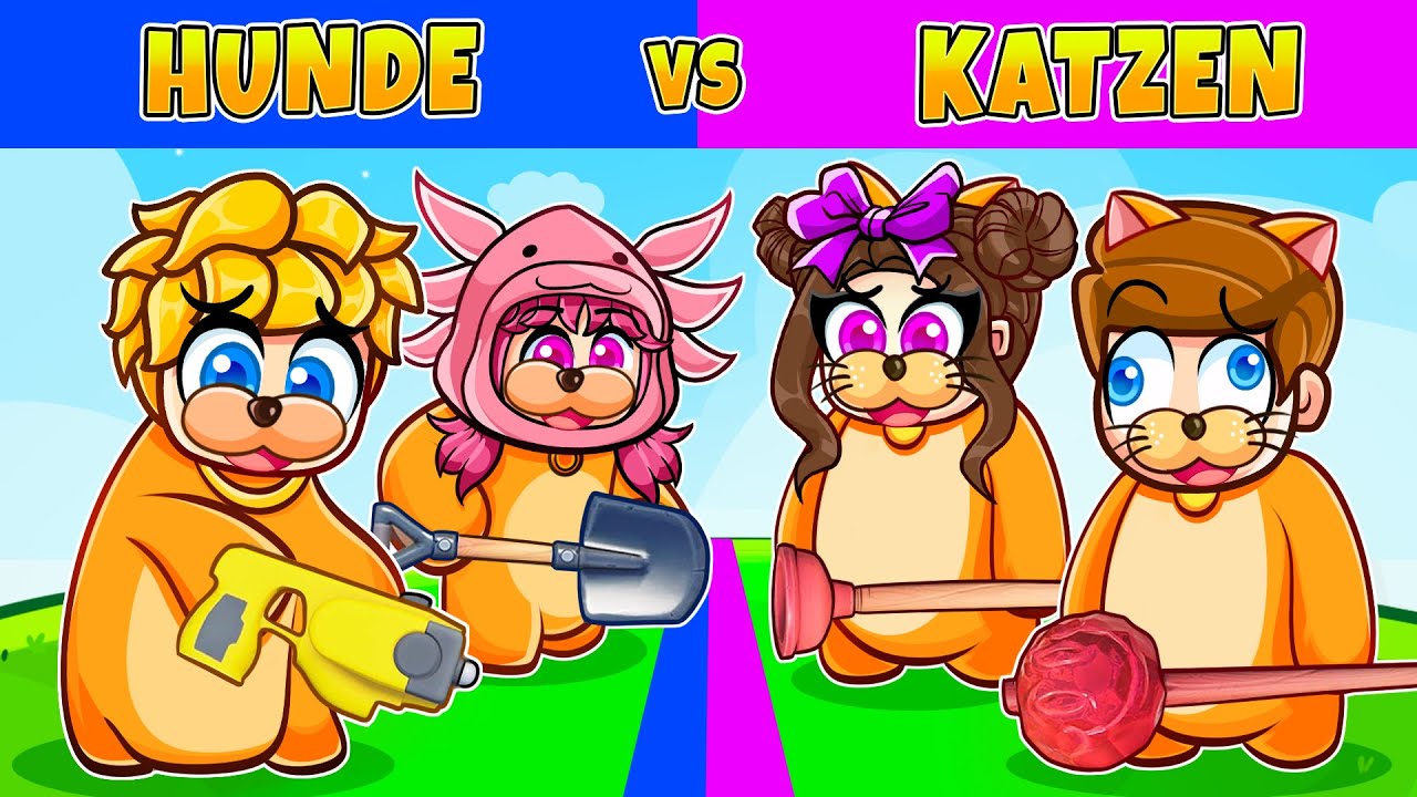 HUNDE VS KATZEN in Party Animals mit meinen VERRÜCKTEN Freunden!