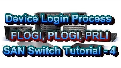 Steps Of Device Login Process FLOGI PLOGI and PRLI In SAN Switch Part 4