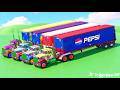 TRANSPORTING COLORFUL RAINBOW TRAILER TRUCKS  -  FARMING SIMULATOR 22 #9