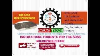 Instructions format for the 8085 microprocessor screenshot 3