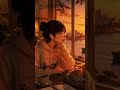 🌇 Golden Hour Café ☕Cozy Sunset Lofi Vibes #shorts