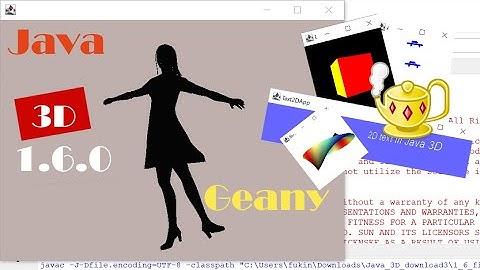 Simplest Way to Use Java 3D 1.6.0 in Geany (with Source Code)