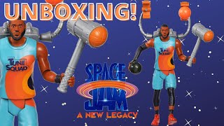 SPACE JAM A New Legacy Toys Unboxing Lebron James Ultimate Tune Squad Talking Action Figure