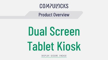 Dual screen universal tablet kiosk (POS, retail, self-checkout) | Maclocks