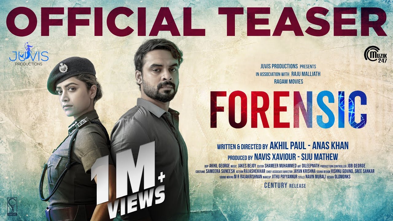 Forensic Malayalam Movie Official Trailer Tovino Thomas Mamtha Mohandas Akhil Paul Anas Khan Youtube