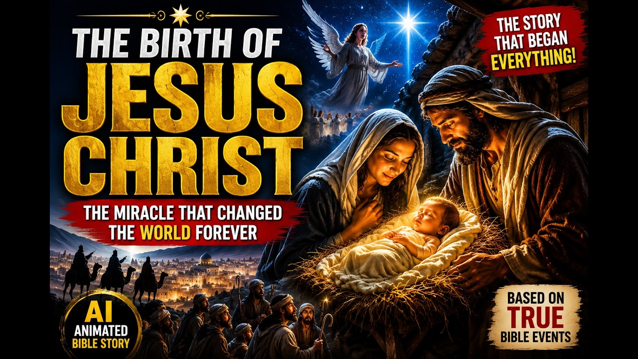 👶 The Birth of Jesus Christ: The Miracle That Changed the World Forever | AI Animated Bible Story 😲