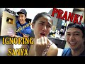 IGNORING SANYA PRANK | GOLD PLAY BUTTON UNBOXING