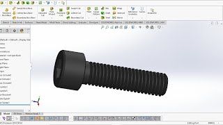Allen Bolt In Solid Works Tutorial