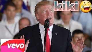 President Donald Trump sings Kiki Do you love me? screenshot 2