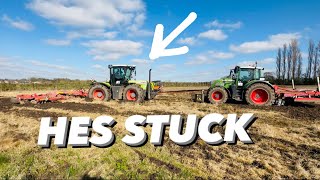 XERION TRACTOR STUCK & DATA TAG FITTING  #OLLYBLOGS #AnswerAsAPercent 1108