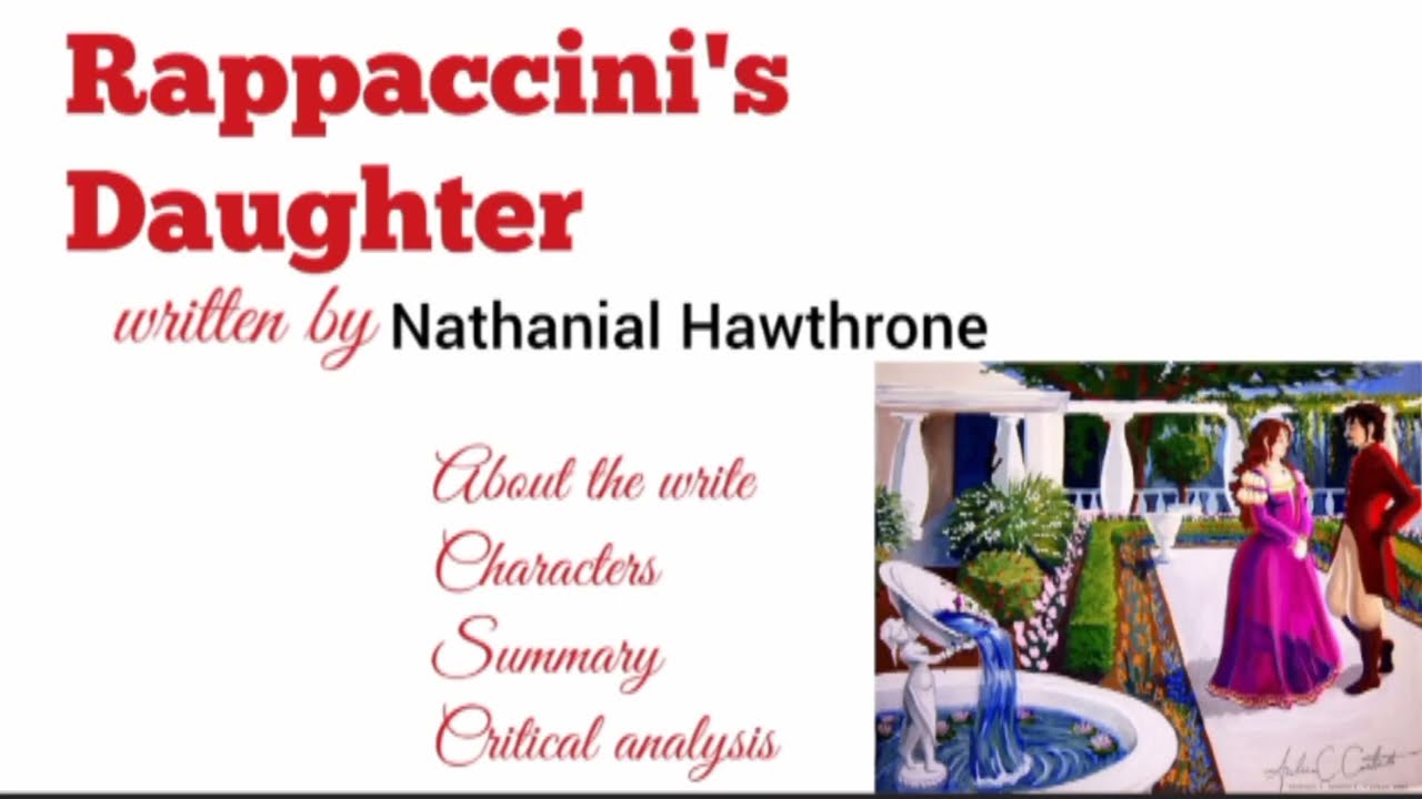 B.A ,ada english short story Rappaccini's Daughter in hindi and urdu|summary and critical analysis