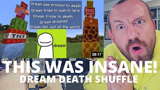 THIS IS INSANE! Dream Minecraft Death Shuffle... (FIRST REACTION!) GeorgeNotFound