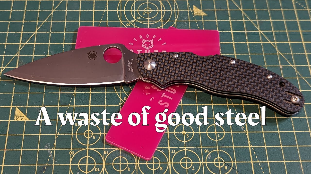 A waste of steel? Spyderco Cali 3.5 ZDP-189 - YouTube