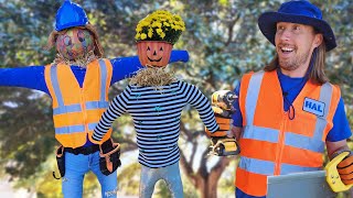 Handyman Hal builds Scarecrows | How to build a Scarecrow