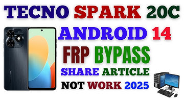 Tecno Spark 20C (BG7) Frp Unlock/Bypass - Share Article Not Open | Without PC - 2025