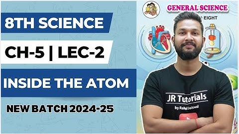 8th Science | Chapter 5 | Inside the Atom | Lecture 1 | Maharashtra Board |