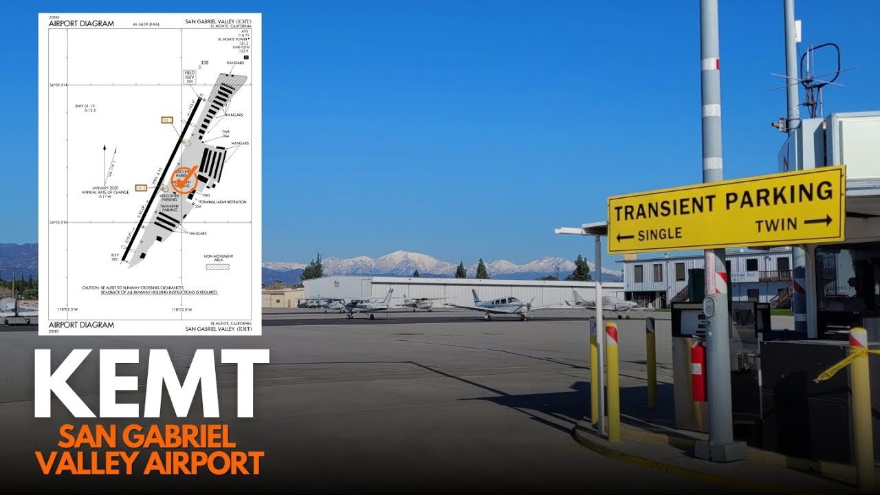 San Gabriel Valley Airport (KEMT) | WHERE’S TRANSIENT PARKING | El Monte, California