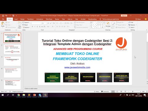 Cara Integrasi Codeigniter Dengan Template  