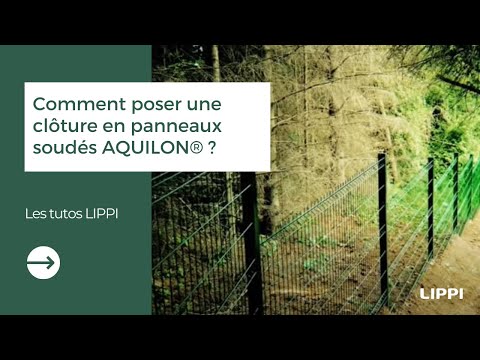 Comment poser une clôture en panneaux soudés Aquilon ?