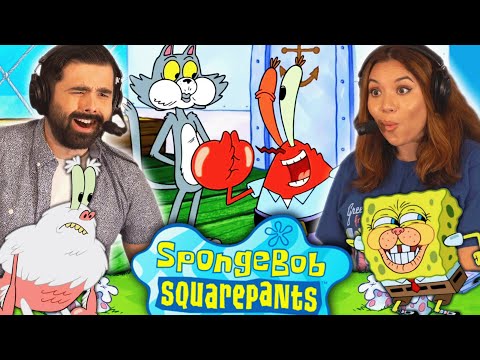 We Watched SPONGEBOB SEASON 9 EPISODE 9 AND 10 For the FIRST TIME! KENNY THE CAT & YETI KRABS