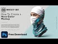 How to make a Neck Gaiter mockup in Photoshop | Photoshop Mockup Tutorial