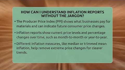 How Can I Understand Inflation Reports Without The Jargon? - Inflation Insight Channel