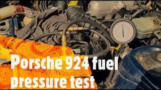 Porsche 924 fuel pressure test - part 38