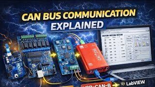 CAN Bus Communication for Electric Vehicle Applications | Arduino ADC → MCP2515 → USB-CAN-B →LabVIEW