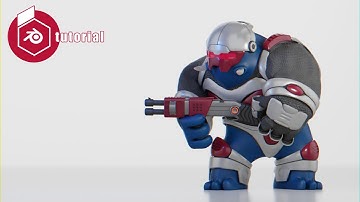 blender 3.0  toon  alien trooper  modeling, rigging, animation