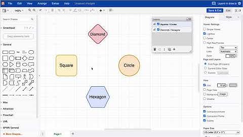 Managing line jumps on layers in draw.io diagrams for Atlassian Confluence and Jira