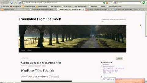 WordPress 3 Tutorial Part 5_ Embedding YouTube Video into Blog Posts 000WebHost FREE web hosting